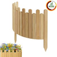 Beeteinfassung Rasenkante 100 cm lang Flexibler Gartenzaun Rollzaun Steckzaun Höhe 30 cm Natur Beeteinfassung Rasenkante 100 cm lang Flexibler Gartenzaun Rollzaun Steckzaun Höhe 30 cm Natur von Floranica