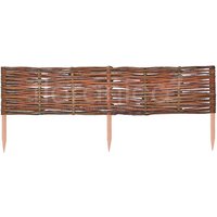 Floranica Beeteinfassung, aus Weide 30cm x 100cm - braun von Floranica