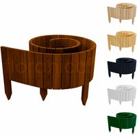 Floranica Beeteinfassung, Rollborder II Gartenzaun 200x10 cm Braun Kiefernholz Rollzaun von Floranica