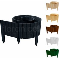 Floranica Beeteinfassung, Rollborder II Gartenzaun 200x30 cm Anthrazit Kiefernholz Rollzaun - grau von Floranica