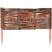 Floranica Beeteinfassung, aus Weide 40cm x 60cm - braun von Floranica