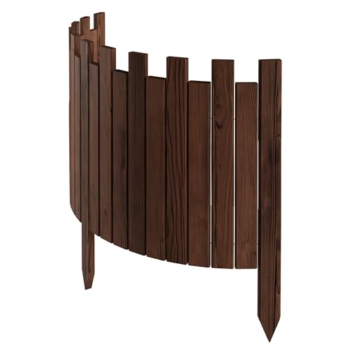 Floranica Beeteinfassung Rasenkante Holz 100 x 40 cm Braun Rollzaun Holzzaun imprägniert Flexible Rollborder Palisade Gartenzaun Umzäunung für Garten Floranica Beeteinfassung Rasenkante Holz 100 x 40 cm Braun Rollzaun Holzzaun imprägniert Flexible Rollborder Palisade Gartenzaun Umzäunung für Garten von Floranica