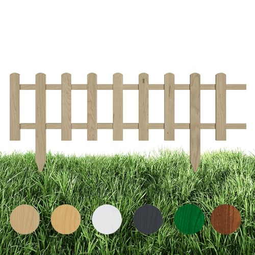 Floranica Beeteinfassung Steckzaun Zierzaun 20 cm x 100 cm Unbehandelt Gartenzaun aus Holz Dekozaun Lattenzaun Rasenkante unimprägniert Umzäunung für Garten Wege Beeten Floranica Beeteinfassung Steckzaun Zierzaun 20 cm x 100 cm Unbehandelt Gartenzaun aus Holz Dekozaun Lattenzaun Rasenkante unimprägniert Umzäunung für Garten Wege Beeten von Floranica