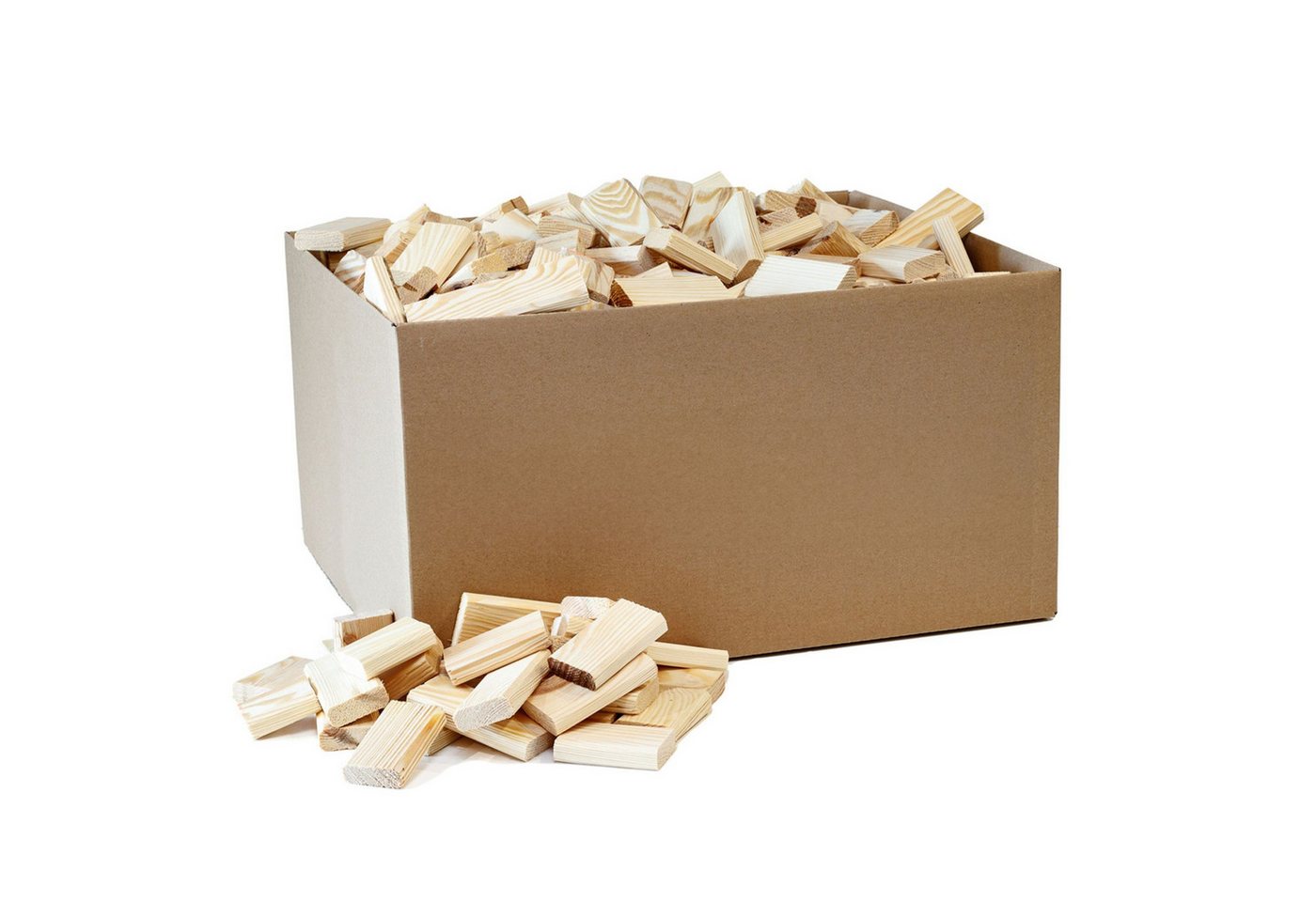 Floranica Grillanzünder, 10 kg, (10-St), Holzklötze 10kg, Kiefernholz Anzündholz, Holzbriketts für Kamin von Floranica