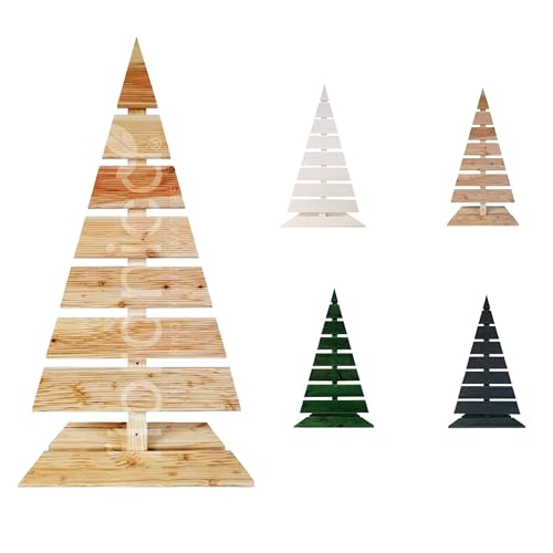 Floranica Weihnachtsdeko Weihnachtsbaum Lärchenholz Höhe 92 cm Fußbreite 45 cm Natur Holzweihnachtsbaum Weihnachten von Floranica