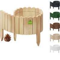 Floranica Rollborder Flexibler Holzzaun 100 x 10 cm Natur Beeteinfassung Gartenzaun Floranica Rollborder Flexibler Holzzaun 100 x 10 cm Natur Beeteinfassung Gartenzaun von Floranica