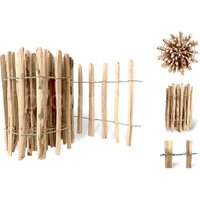 Floranica Staketenzaun, Gartenzaun 1 lfm, Höhe 50 cm, Lattenabstand 8-10 cm - braun Floranica Staketenzaun, Gartenzaun 1 lfm, Höhe 50 cm, Lattenabstand 8-10 cm - braun von Floranica