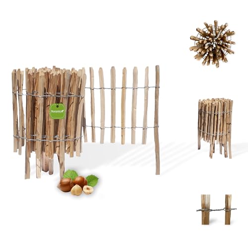 Floranica Staketenzaun aus Haselnuss mit Pfosten 50 cm hoch x lfm Lattenabstand 4-6 Kastanie Gartenzaun mit Holzpfosten Beeteinfassung Steckzaun Kastanienzaun Holzzaun Rollzaun Floranica Staketenzaun aus Haselnuss mit Pfosten 50 cm hoch x lfm Lattenabstand 4-6 Kastanie Gartenzaun mit Holzpfosten Beeteinfassung Steckzaun Kastanienzaun Holzzaun Rollzaun von Floranica