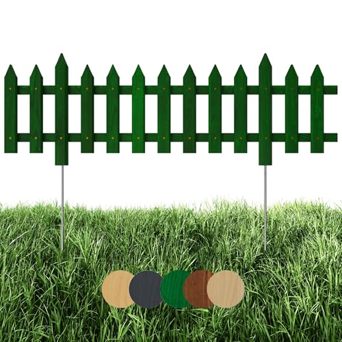 Floranica 1 STK Gartenzaun Vorgartenzaun Steckzaun Friesenzaun Zierzaun Lattenzaun 100 cm lang mit Metallpfosten Zaun für Vorgarten Gemüsebeete Höhe 20cm Grün Floranica 1 STK Gartenzaun Vorgartenzaun Steckzaun Friesenzaun Zierzaun Lattenzaun 100 cm lang mit Metallpfosten Zaun für Vorgarten Gemüsebeete Höhe 20cm Grün von Floranica