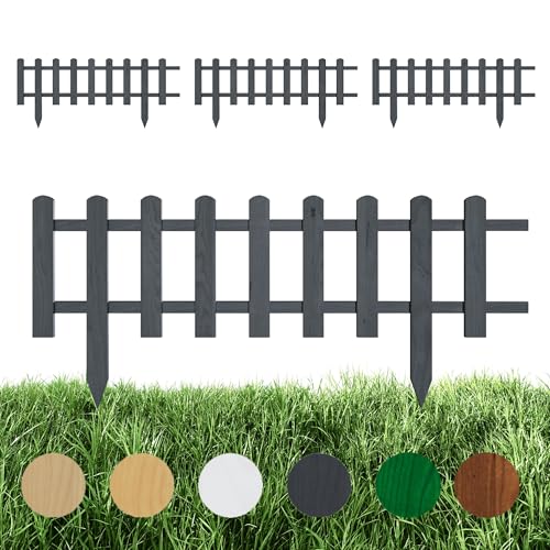Floranica 4 Stk. Beeteinfassung Steckzaun Zierzaun 20 cm x 100 cm Anthrazit Gartenzaun aus Holz Dekozaun Lattenzaun Rasenkante imprägniert Umzäunung für Garten Wege Beeten Floranica 4 Stk. Beeteinfassung Steckzaun Zierzaun 20 cm x 100 cm Anthrazit Gartenzaun aus Holz Dekozaun Lattenzaun Rasenkante imprägniert Umzäunung für Garten Wege Beeten von Floranica