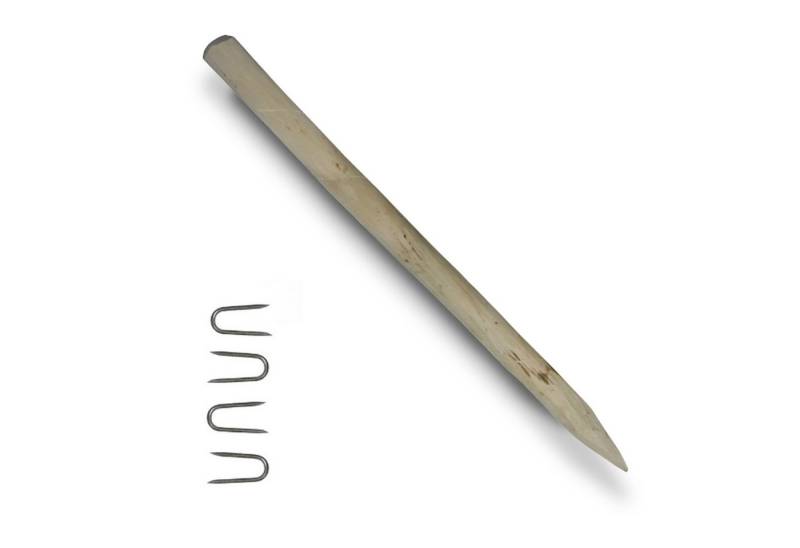 Floranica Zaunpfosten Zaunpfahl Holzpfosten für Staketenzaun Kastanienzaun Pfosten, (120 cm Hoch), Angespitzte Pfal aus Holz für Bauerntor Stützpfostenn Baumpfahl von Floranica