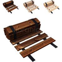 Gartenweg Rollweg 30 cm x 6 m Braun kürzbar Lärchenholz Laufweg Garten Deko Ausrollbarer Holzweg von Floranica