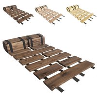 Gartenweg Rollweg 50 x 200 cm Braun Länge in laufenden Metern kürzbar Lärchenholz Laufweg von Floranica