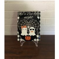 Halloween-Schild/Halloween-Kranz-Schild Für Kränze Halloween-Wandhänger Tür-Halloween-Schild Boo-Schild von FlorasPlaceShop