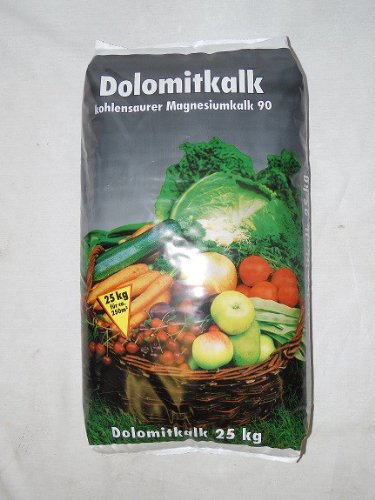 Dolomitkalk Kohlensaurer Magnesiumkalk Naturkalk Gartenkalk Rasenkalk 25 Kg von Florasan