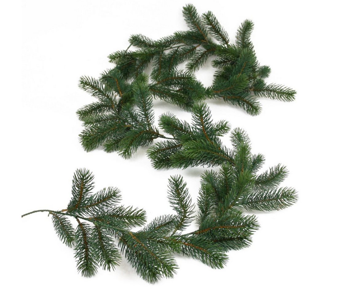 Kunstgirlande Künstliche Tannengirlande ca. 240cm (200 cm) mit ca. 100 Tannentriebe, Floratexx GmbH von Floratexx GmbH
