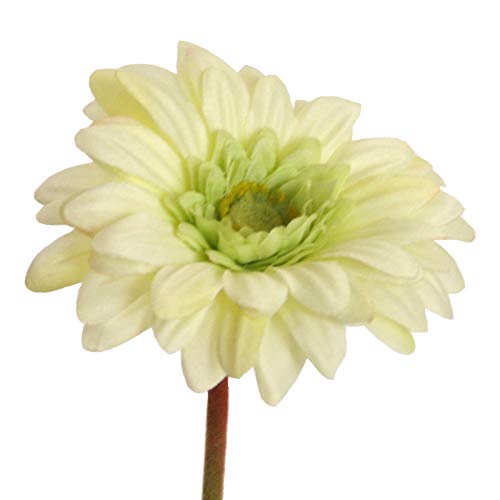Kunstblume Gerbera Mini 47 cm. Seidenblume, Blume, Blumen. Weiß- Creme 41005 05 von Floratexx