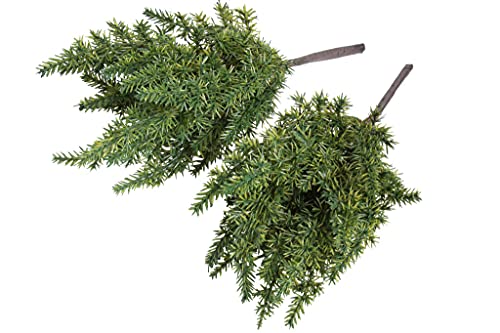Floratexx künstlicher Weihnachtsbusch (Wachholder) im Spritzgussverfahren hergestellt (2 Stück) von Floratexx