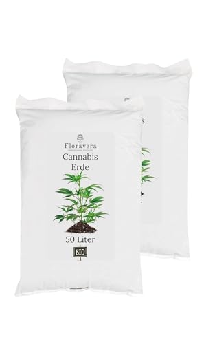 Floravera Premium Bio Cannabiserde Blumenerde 50 Liter (100 Liter (2 x 50 Liter)) von Floravera Premium Garden Fertilizer