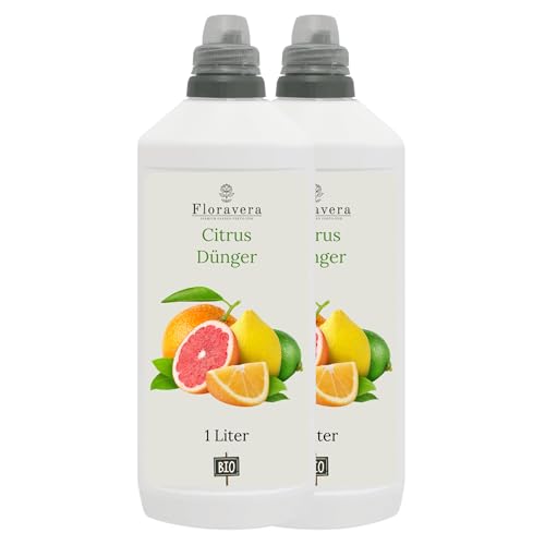 Floravera Premium CItrus Bio-Flüssigdünger 1 Liter Zitrusdünger Dünger Zitrusfrucht (2 Liter (1 Liter Doppelpack)) von Floravera Premium Garden Fertilizer