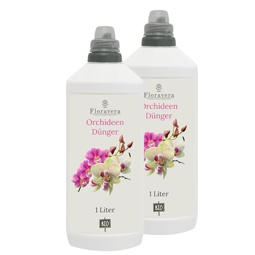 Floravera Premium Orchideen Bio-Flüssigdünger 1 Liter Dünger Orchideendünger (2 Liter (1 Liter Doppelpack)) von Floravera Premium Garden Fertilizer