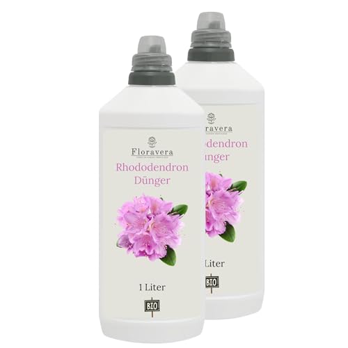 Floravera Premium Rhododendron Bio-Flüssigdünger 1 Liter Rhododendrondünger Dünger (2 Liter (1 Liter Doppelpack)) von Floravera Premium Garden Fertilizer