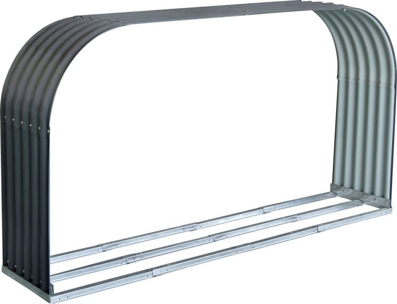 Florawolrd Kaminholzunterstand Flachbogen anthrazit 212 x 46 cm Florawolrd Kaminholzunterstand Flachbogen anthrazit 212 x 46 cm von Floraworld