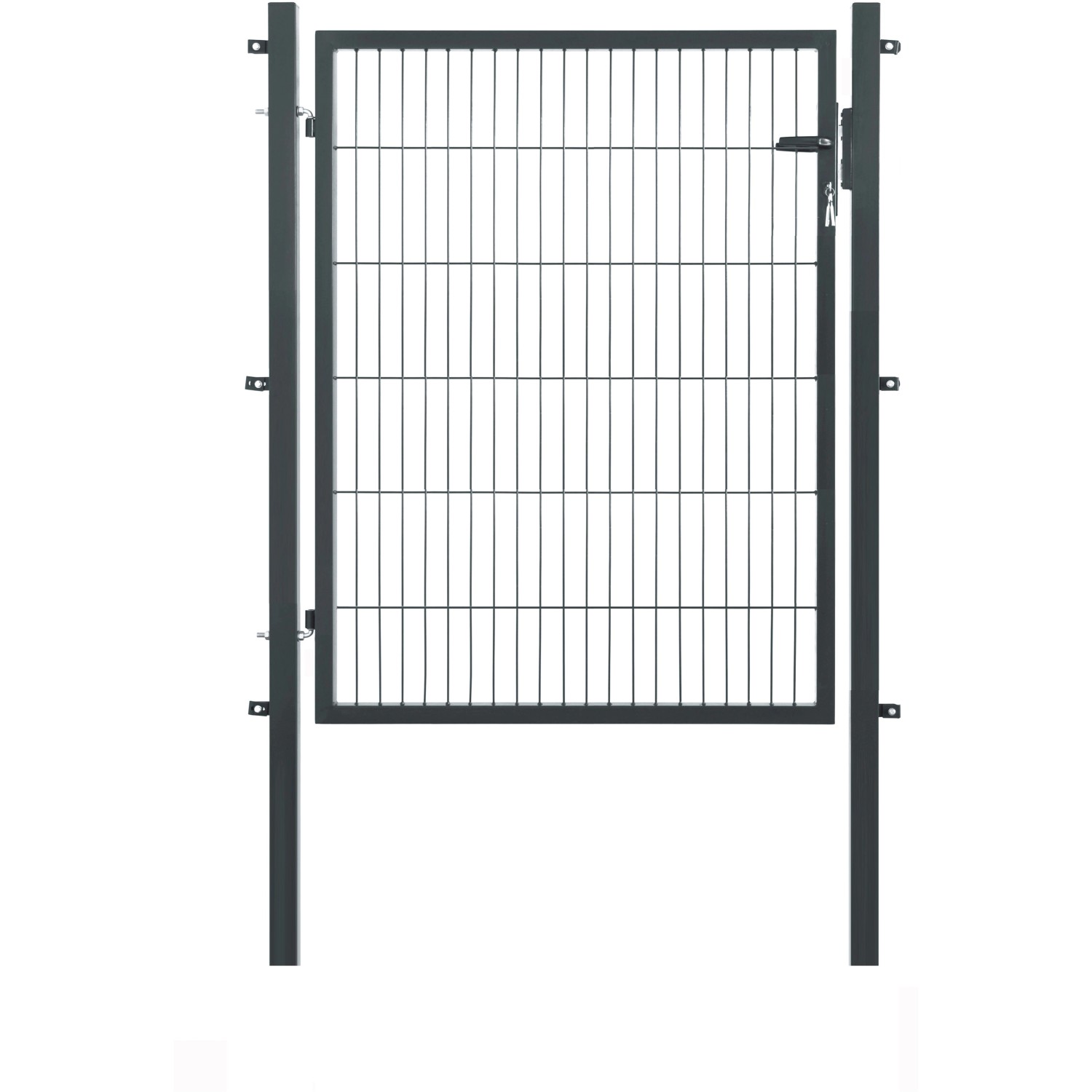 Floraworld Einzeltor für Doppelstabmattenzaun Anthrazit 120 cm x 120 cm von Floraworld