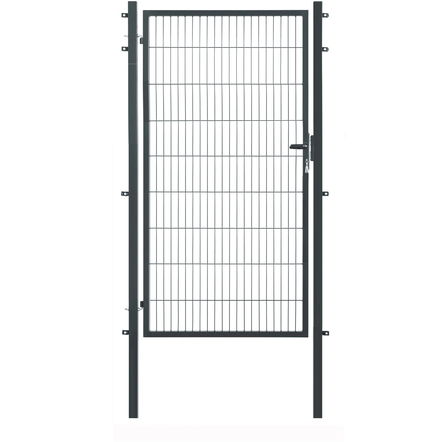 Floraworld Einzeltor für Doppelstabmattenzaun Anthrazit 180 cm x 120 cm von Floraworld