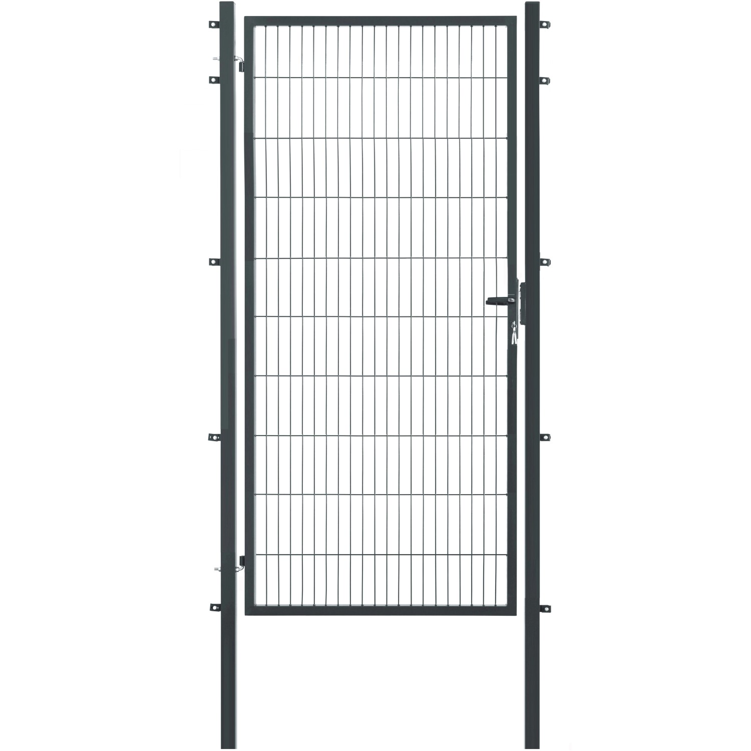 Floraworld Einzeltor für Doppelstabmattenzaun Anthrazit 200 cm x 120 cm von Floraworld