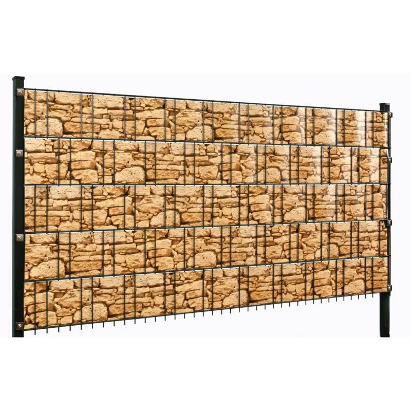 Floraworld PVC-Sichtschutzrolle 20,5 m Sandstein-Optik von Floraworld
