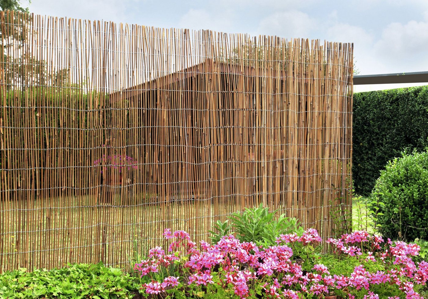 Floraworld Sichtschutzzaunmatten, Sichtschutz Bambus 300 x 150 cm comfort extra stark von Floraworld