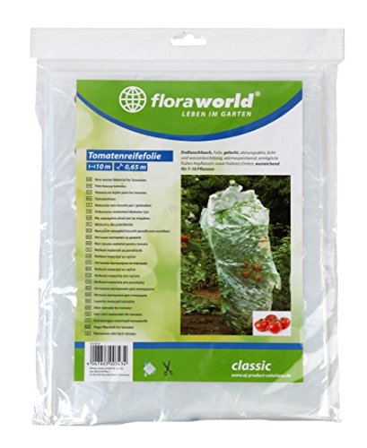 Floraworld Tomatenreifefolie Classic, Glasklar, 1000 x 65 x 38 cm von Floraworld