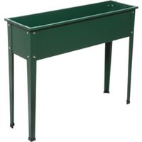 floraworld Metall-Hochbeet Gr. 3grün matt100 x 40 x 80 cm von Floraworld