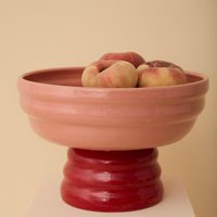 Große Rosa Handgemachte Keramikschale von FlorenceMytum