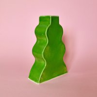 Handgemachte Vase Aus Keramik in Grün von FlorenceMytum