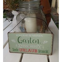 Schild Gartenschild Blechschild Spruch Geschenk Innen Außen Wanddeko Shabby Chic Garten Metall Schild Gartenschild Blechschild Spruch Geschenk Innen Außen Wanddeko Shabby Chic Garten Metall von Florentinesart