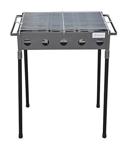 Flores Cortés Grill mit Füßen, Schwarz 67 x 33 x 60 cm Schwarz von Flores Cortés