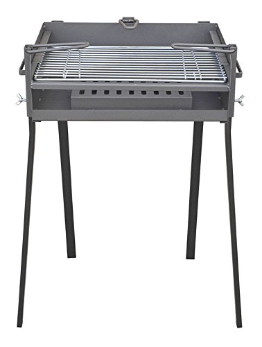 Flores Cortés – Grill rechteckig, Grau 50 x 34 x 85 cm grau von Flores Cortés