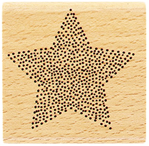 florilèges Design fd216067 Stempel Stern in Punkten Holz 5 x 5 x 2,5 cm von Florilèges Design