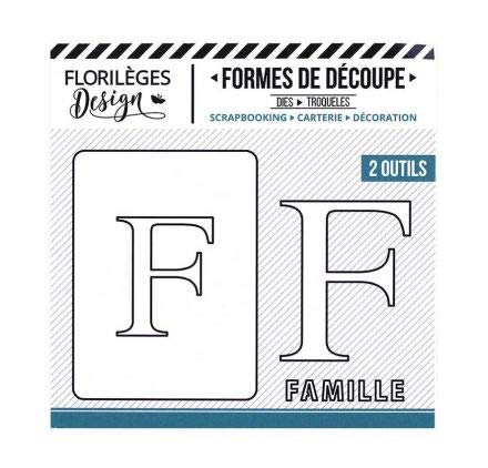 2 Diesel Stanzschablonen "Florilèges Design", Buchstabe F von Florilèges Design