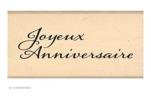 Florilèges Design FB115079 Scrapbooking-Stempel mit französischem Text „Joyeux Anniversaire“, 3 x 4 x 2,5 cm, Beige Florilèges Design FB115079 Scrapbooking-Stempel mit französischem Text „Joyeux Anniversaire“, 3 x 4 x 2,5 cm, Beige von Florilèges Design