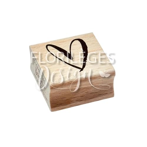 Florilèges Design FB124003 Stempel aus Holz, Dimensions : 4 x 4 cm von Florilèges Design