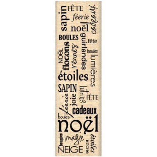 Florilèges Design FD310062 Stempel Scrapbooking, Motiv Weihnachten, 10°x°3°x°2,5°cm, Beige von Florilèges Design