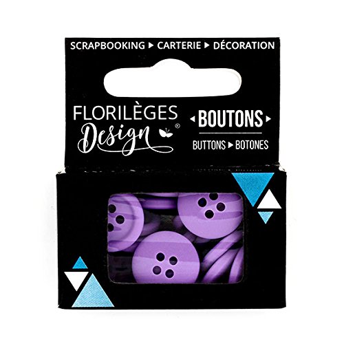 Florilèges Design FDB108 Tasten Amethyst Kunststoff violett 6 x 5 x 2.2000000000000002 cm von Florilèges Design
