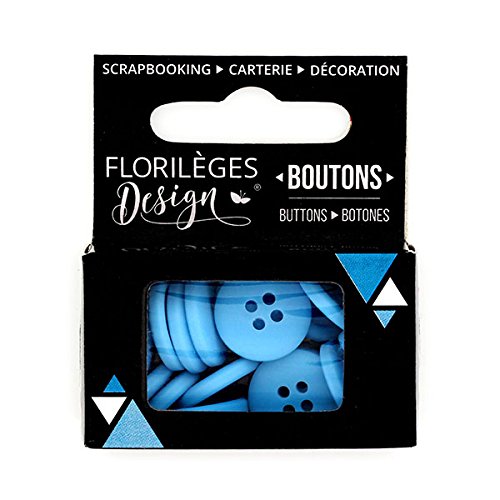 Florilèges Design FDB112 Tasten Céleste Kunststoff blau 6 x 5 x 2.2000000000000002 cm von Florilèges Design