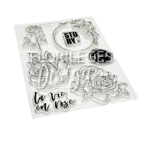 Florilèges Design FDCL124005 Transparenter Stempel, Kunststoff, durchsichtig, Format : A6 von Florilèges Design