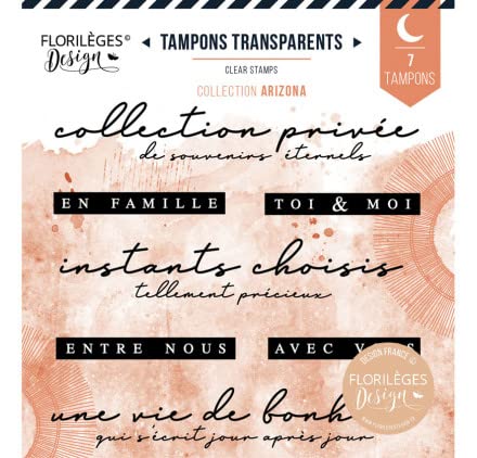Florilèges Design FDCL322016 Transparenter Stempel, durchsichtig, 10 x 10 cm von Florilèges Design