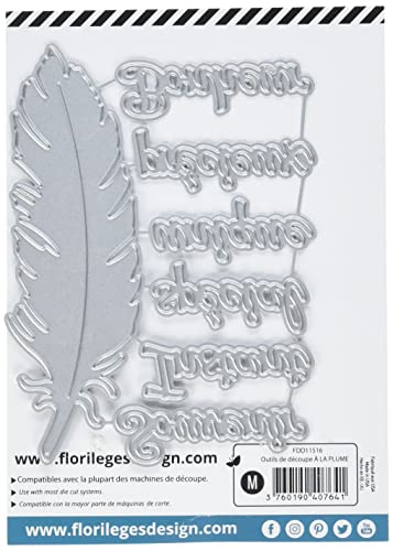 Florilèges Design FDD11516 Scrapbooking-Schablone 11,5 x 12,5 x 0,2 cm, Federmotiv, Schwarz Florilèges Design FDD11516 Scrapbooking-Schablone 11,5 x 12,5 x 0,2 cm, Federmotiv, Schwarz von Florilèges Design
