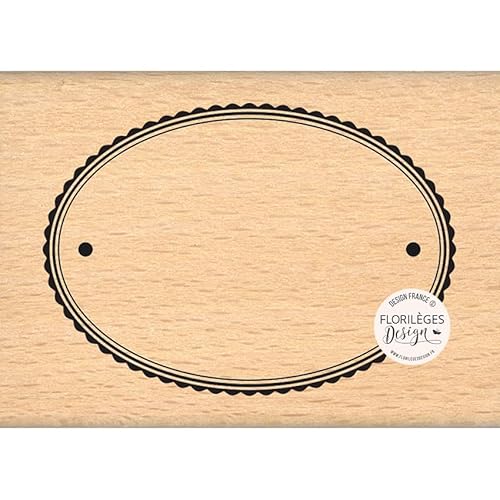 Florilèges Design FE223003 Stempel aus Holz, Gummi, beige, 5 x 10 cm von Florilèges Design